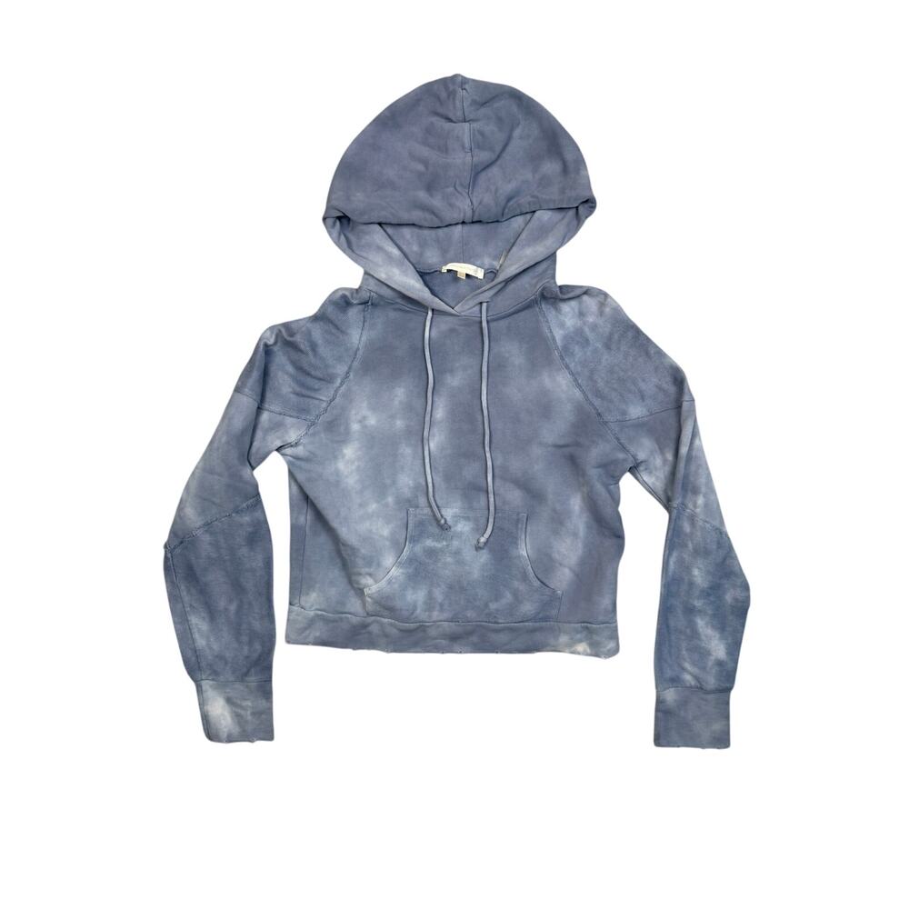 LoveShackFancy Anarosa Hoodie Tie Dye Sweatshirt Hoodie Pullover Purple XS